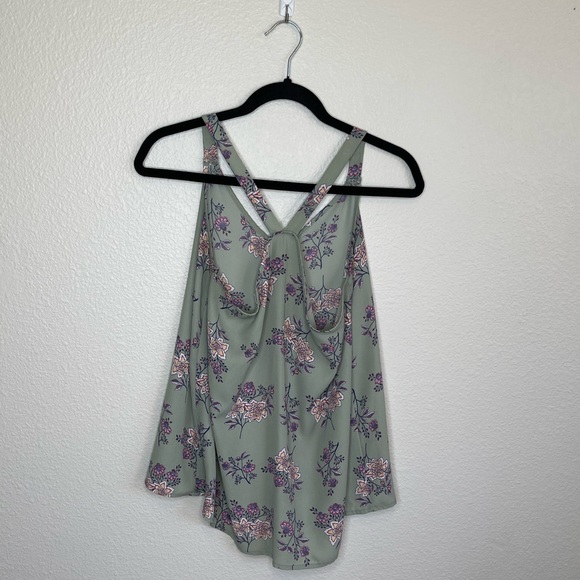 Pink Republic Green Floral Tank SZ M - Picture 4 of 4